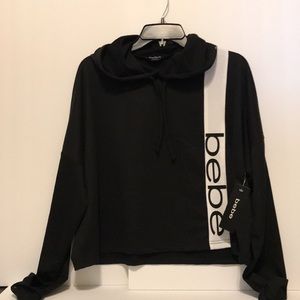 Bebe Black & White Casual Wear , Hoody, Sweat Shirt Lounge wear Large NWT